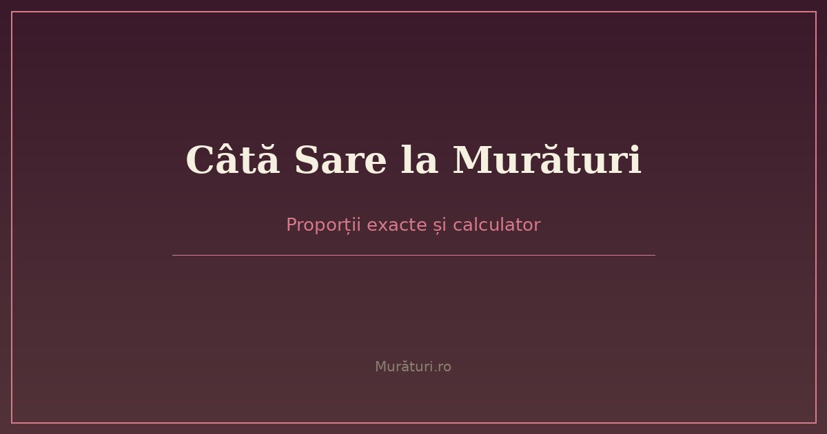 Lingură de sare grunjoasă pentru proporția corectă la murături
