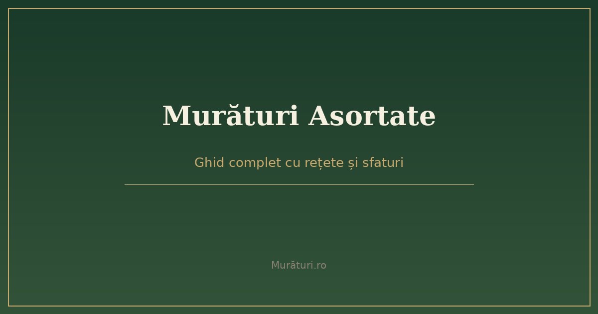 Murături asortate tradiționale românești în borcane de sticlă